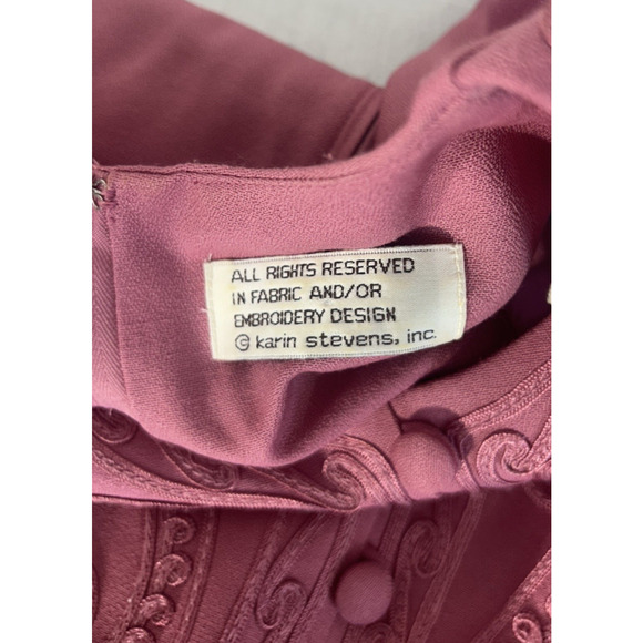 Office Siren Corp Core Office Core Sz 8 Mauve Lined Attached Jacket Wedding - Picture 11 of 13